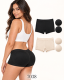 Women's Padded Butt Lifter Boyshort Seamless-Removable Butt Pads 7038