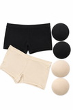 Women's Padded Butt Lifter Boyshort Seamless-Removable Butt Pads 7038