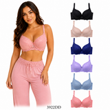 Women's Full Cover 3hooks underwire Push-ups Bras-Pack of 6