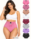 Floral Embroidered Shaping Brief with zipper Pocket travel (Pack of 6)