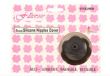 6 pairs Nipple Cover Silicone Petal Adhesive Reusable Black+Mocha+Beige One Size Fullness
