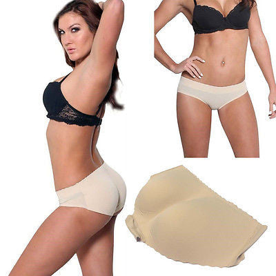 Molded Butt Enhancer Seamless Bikini Laser Cut No Stitch Booty Pop Fullness S-2X